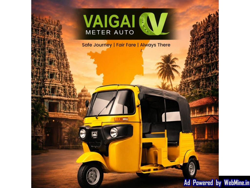Top Meter Auto in Madurai | Vaigai Meter Auto
